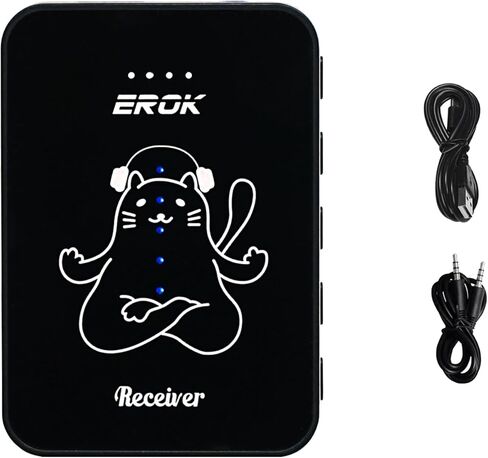 EROK Wireless in Ear Monitor System MT-11, 2.4G Stereo with 4.5ms Low Latency, 6H Battery, Beltpack Receiver, Auto-Pairing, 1-to-Many for Church, Band, Singer, Stage(1*Set) in Kuwait