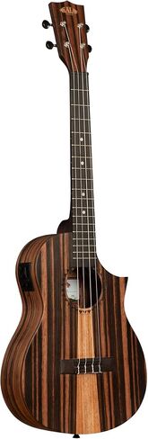 Kala Amara Tri-Top Baritone Ukulele with Cutaway & EQ - for Adults and Teens, Deep Tone, Electric-Acoustic, Wooden 4-string ukulele, Stage Ready in Kuwait