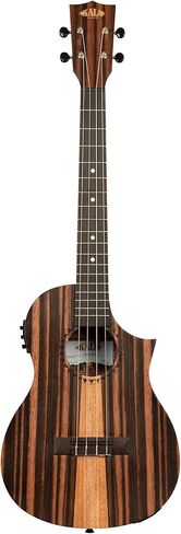 Kala Amara Tri-Top Baritone Ukulele with Cutaway & EQ - for Adults and Teens, Deep Tone, Electric-Acoustic, Wooden 4-string ukulele, Stage Ready in Kuwait