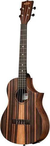 Kala Amara Tri-Top Baritone Ukulele with Cutaway & EQ - for Adults and Teens, Deep Tone, Electric-Acoustic, Wooden 4-string ukulele, Stage Ready in Kuwait