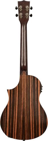 Kala Amara Tri-Top Baritone Ukulele with Cutaway & EQ - for Adults and Teens, Deep Tone, Electric-Acoustic, Wooden 4-string ukulele, Stage Ready in Kuwait