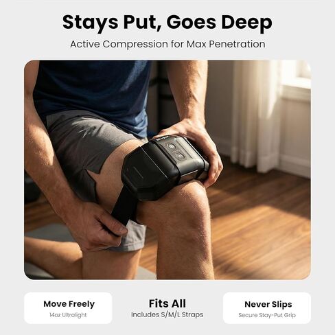 حزمة ثلج كهربائية لاسلكية ووسادة تدفئة من BOB and BRAD ThermArmor لتخفيف الآلام، مكعب حراري 3 في 1 من FSA مع حرارة فورية وباردة وعلاج متباين، مفصل مريح بزاوية 45 درجة للركبة والكتف والمرفق، مؤهل لـ HSA in Kuwait