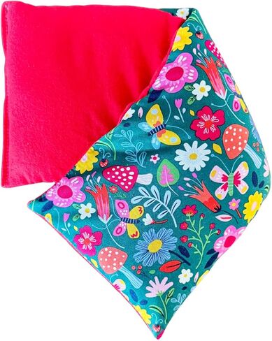 Extra Long Microwavable Heating Pad 7"x18" – Flaxseed Hot & Cold Therapy Pack for Back Pain & Cramps – Moist Heat Relief – Scented or Unscented (Vintage Fl) in Kuwait