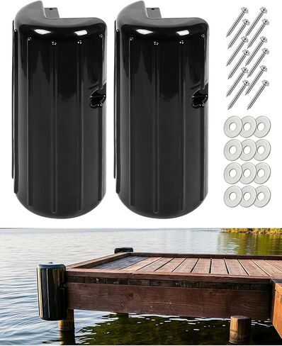 OCEANBROAD Dock Corner Bumpers, Heavy-Duty Marine Guard for Dock Corner & Edge Protection, UV-Resistant PVC with Stainless Steel Hardware, Vertical Installation for Straight Corners in Saudi Arabia