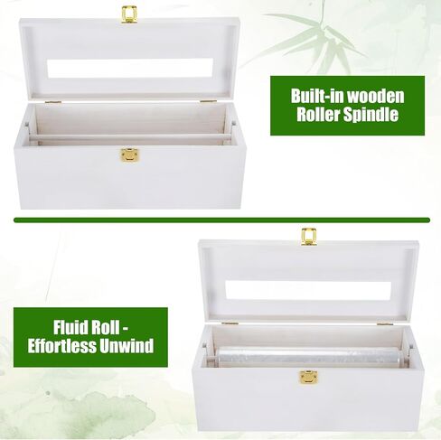 12" Commercial Plastic Wrap Dispenser with Cutter & Roller Heavy Duty Holder for 3000ft Film 1000ft Foil Roll for Restaurant Kitchen Foodservice in Saudi Arabia