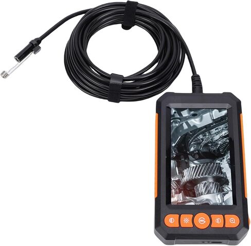 Industrial Endoscope, 4.3 Inch Screen Endoscope, 10m Cable Inspection Camera with Light & IP67, 8mm Single Lens, Ideal for Car Pipe Inspection & Mechanical Check in Saudi Arabia