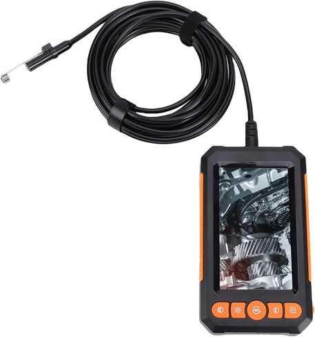 Industrial Endoscope, 8mm 1080P Dual Lens Endoscope, 4.3 Inch IPS Screen Camera with IP67 & 5m Cable, 8 LED Lights, Ideal for Sewer Pipe Inspection in Saudi Arabia