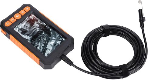 Industrial Endoscope, 8mm 1080P Dual Lens Endoscope, 4.3 Inch IPS Screen Camera with IP67 & 5m Cable, 8 LED Lights, Ideal for Sewer Pipe Inspection in Saudi Arabia