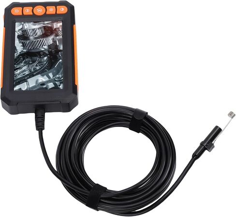 Industrial Endoscope, 8mm 1080P Dual Lens Endoscope, 4.3 Inch IPS Screen Camera with IP67 & 5m Cable, 8 LED Lights, Ideal for Sewer Pipe Inspection in Saudi Arabia
