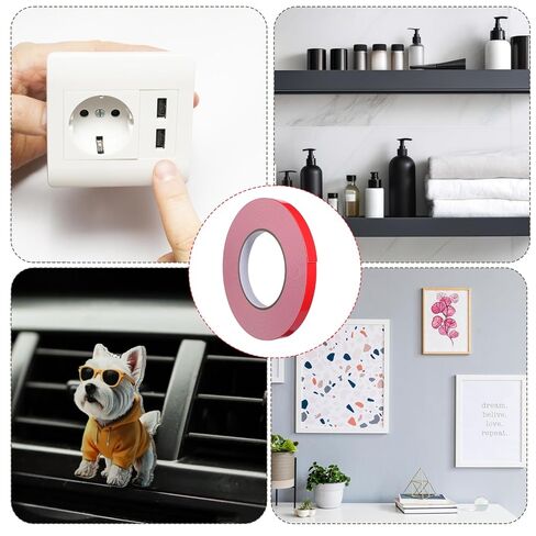 Double Sided Foam Tape for Crafts 0.5 in × 32.8 Ft Heavy Duty Mounting Tape No Residue Removeable Foam Tapes Strips Waterproof for Wall DIY Craft Hanging Pictures Posters in Saudi Arabia