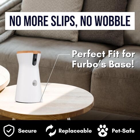 وسادات لاصقة متوافقة مع كاميرا Furbo Dog | ملصقات تثبيت بديلة للطرازات 360 والأصلية | وسادات تثبيت قابلة للتقشير والعصا غير قابلة للانزلاق | ملحقات كاميرا الحيوانات الأليفة الخالية من المخلفات (12 قطعة) in Kuwait