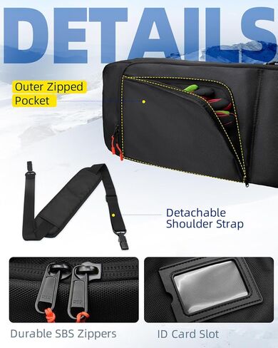 Abahub Padded Snowboard Bag for Air Travel, Snowboard Travel Bag Gear Bag for Flying, Up to 153cm/163cm (60in/64in) in Saudi Arabia