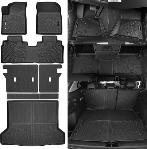 Naibeve Floor Mats for 2010-2014 Subaru Outback/Legacy Trunk Mat Cargo Mat Back Seat Cover for All Weather Subaru Outback Floor Liner Accessories (Floor Liner+Trunk Mat+Backrest Mats) in Kuwait
