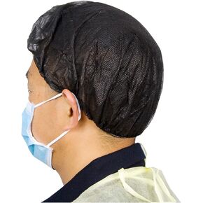Cleaing Disposable Bouffant Caps, 24 Inches Hair Nets for Food Service Workers, Nurses, Salon Use in Kuwait