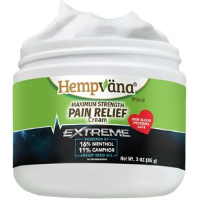 كريم هيمبفانا الشديد لتخفيف الآلام، كما رأينا على شاشة التلفزيون، تخفيف مكثف مدعوم بأقصى قدر من القوة 16% المنثول و11% الكافور، وزيت بذور القنب من أجل عدم الراحة السريعة للعضلات والمفاصل والظهر، صنع في الولايات المتحدة الأمريكية in Kuwait