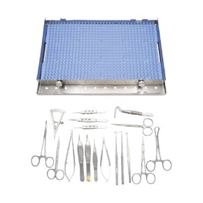 Stellmacher Blepharoplasty Ophthalmic Set, 19-Piece Reusable Stainless Steel Instrument Kit with Autoclavable Tray (19 Pcs) in Kuwait