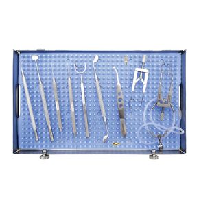 Stellmacher Ophthalmic LASIK Set, 12-Piece Reusable Stainless Steel Kit with Autoclavable Tray for Professional Procedures (12 Pcs) in Kuwait