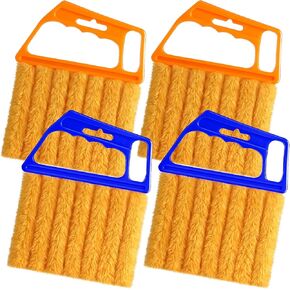 قطعتان من أداة تنظيف الغبار، منفضة غبار للتنظيف، فرشاة تنظيف، أداة تنظيف غبار 7 أصابع للنافذة ومكيف الهواء، منظف ستائر النوافذ من الألياف الدقيقة قابل للغسل in Kuwait