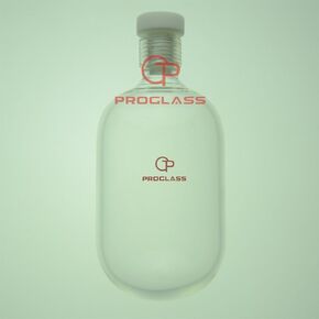 Glass Pressure Vessel heavy wall 350mL outer diamter 80mm X 115mm length with 15# thread cap in Kuwait