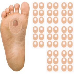 60 Pack Callus Pads，Soft Felt Callus Cushion Pads for Relief Foot Pressure and Heel Pain,Hollow Design Self-Adhesive Foot Callus Pads in Saudi Arabia