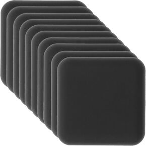 VALICLUD 10pcs Black Silicone Door Stopper Pads Wall Bumper Guards Adhesive Door Handle Protector for Home Noise Reduction and Impact Cushioning in Kuwait