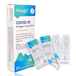 هوغ | اختبار مستضد Covid 19 المنزلي - اختبار سريع - اختبار ذاتي في المنزل بدون وصفة طبية من إدارة الغذاء والدواء الأمريكية - النتائج في 10 دقائق باستخدام مسحة أنف غير جراحية، سهل الاستخدام دون إزعاج (2) in Kuwait