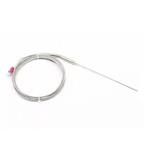 K Type Armored Thermocouple WRNK-191 High Precision Diameter1/1.5/2/3/4/5mm Bendable Temperature Sensor Probe with 1.5M Cable(Dia4mm Probe 200mm) in Kuwait