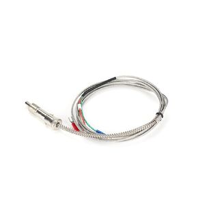 WRNT-01 1m 2m 3m 5m 7m Bayonet M8*1.25 K Type J Compression Spring Shielded Wire Thermocouple Temperature Sensor(M8x1.25 J Type 2m) in Kuwait
