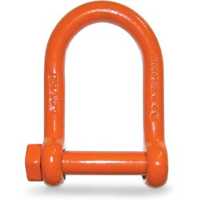 CM M7154P Long Reach Screw Pin Shackle | 1-Inch Diameter | 19,000 Lb. Working Load Limit | Alloy Steel Orange Powder Coated Finish | 5:1 Design Factor in Kuwait