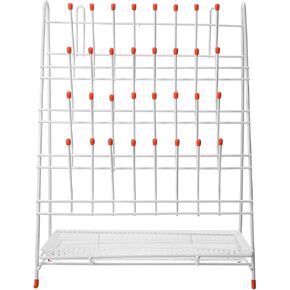 Laboratory Glassware Drying Rack 32-peg Wire Rack for Test Tubes and Beakers Standing Tube Drying Holder Suitable for Lab Bottle Draining in Kuwait