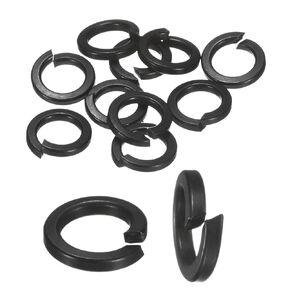 50-Pack Spring Lock Washer, M8 Stainless Steel Electroplating Black Coating Elastic Gasket for Electronic Machinery/Industrial Equipment, Screw Fasteners in Saudi Arabia