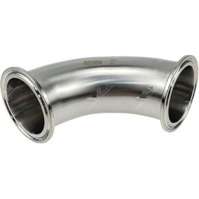 TC Bend 90 Degree Elbow 2" Tube OD Stainless Steel 304 Pipe Fitting Fits Tri Clamp 2 inch in Kuwait