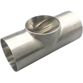 Size 19mm-108mm Pipe OD Butt Weld Flat Tee 3 Way Fitting Connector SUS 304 Stainless(OD 19MM WALL 1.5MM_T TYPE-FLAT) in Kuwait