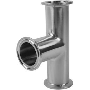 7MP Clamp Tee 3 Way Stainless Steel 304 Fitting Fits 1.5" Tri Clamp 38mm Pipe OD(2 in) in Kuwait