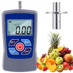 NEWTRY Digital Fruit Penetrometer Handheld Hardness Tester with Pressure Foot Fruit Firmness Sclerometer for Determining The Maturity Level of Fruit in Kuwait