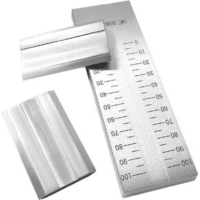 0-100um Grindometer Fineness Gauge, Replacement for BAOSHISHAN Stainless Steel Fineness of Grind Gauge with 2 Scrapers & Case, ISO Standard Single Groove (100μm, 8Hegman) in Kuwait