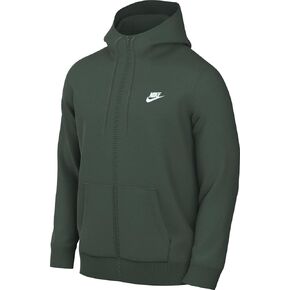 Nike Sportswear Club Fleece Men's Full-Zip Hoodie (BV2645-247, Khaki/Khaki/White) Size Medium in Saudi Arabia