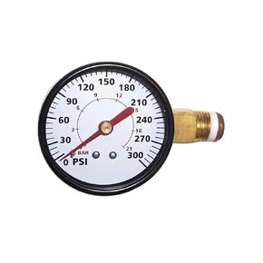 مقياس التثبيت الأيمن لضاغط الهواء GA031900AV - لقياس الضغط البديل للأنظمة الهيدروليكية والهوائية كامبل هاوسفيلد - 2 بوصة 300 رطل لكل بوصة مربعة in Kuwait