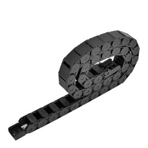 1M Semi-Enclosed Plastic Cable Drag Chain Wire Carrier with End Connectors Towline Router Milling Machine Tool Parts(15x50) in Kuwait