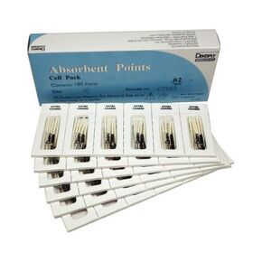Dentsply A022T00090000 Absorbent Paper Points Cell Pack Extra Coarse 180/PK 670069 in Kuwait