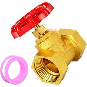 1 "صمامات كروية صناعية نحاسية بخيط أنثى، DN25 صمامات كروية شديدة التحمل بمقبض أحمر مع شريط تفلون لهواء زيت الماء in Kuwait