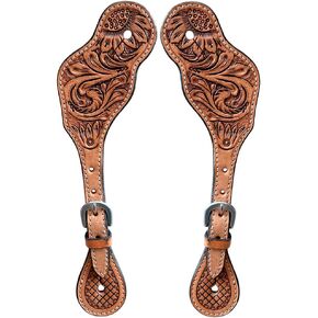 أحزمة جلدية سبيرز للبالغين المرأة الغربية حفز ركوب الخيل عرض سباق برميل وحزام روديو النساء البالغات in Kuwait