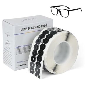 1000 Pads/Roll High-Viscosity Lens Blocking Pads Eyewear Lens Processing consumables Anti-Axial PC & Ultra-Water Resistant (20MM*28MM) in Kuwait