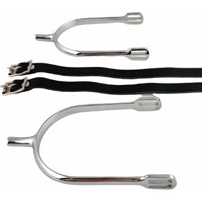 Silver Prince of Wales Cavalry Spurs with Leather Straps, US Army Spur Ride, Order of The Spur in Saudi Arabia