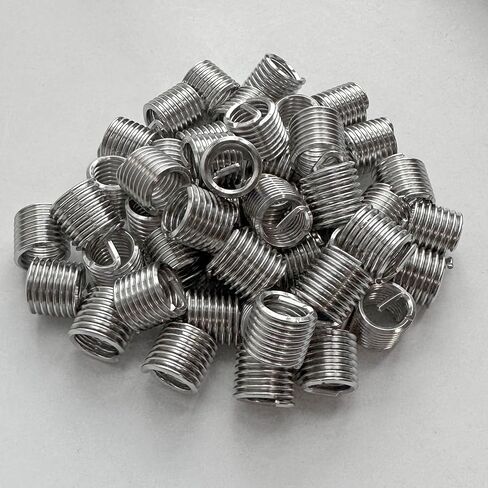 7/16-14UNC Helicoil Wire Inner Thread Inserts, 1.5D Coiled Wire Helical Screws, 304 Stainless Steel, 50Pcs in Saudi Arabia