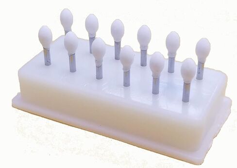 JSP® White Mounted Arkansas Stones, Inverted Cone (ic1) Box of 12 in Saudi Arabia