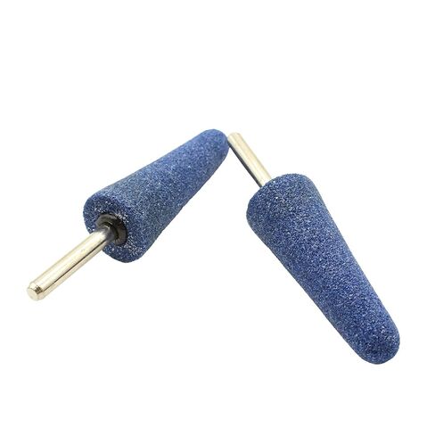 5 pc Mounted Stone Point Blue Aluminum Oxide Abrasive Grinding 1 Inch Diameter 2-3/4 Inch Long, 1/4 Inch Shank in Saudi Arabia