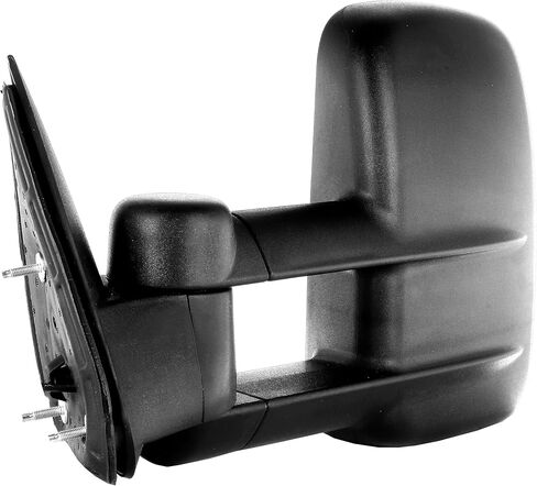 Power Control Tow Mirrors Compatible for 2004-2014 For Ford for F150 Truck Side Mirror with Heated Defrost Function Turn Signal Light Puddle Light Reflective Strip on the Back Manual Folding (A Pair in Saudi Arabia