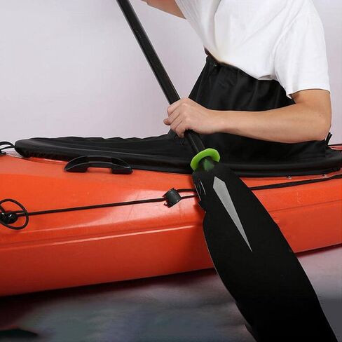 تنورة رذاذ كاياك عالمية - غطاء قمرة القيادة قابل للتعديل لقوارب الكاياك والزوارق (95 سم × 55 سم / 37.4 بوصة × 21.7 بوصة) in Kuwait