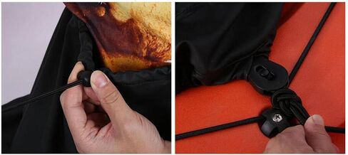 تنورة رذاذ كاياك عالمية - غطاء قمرة القيادة قابل للتعديل لقوارب الكاياك والزوارق (95 سم × 55 سم / 37.4 بوصة × 21.7 بوصة) in Kuwait